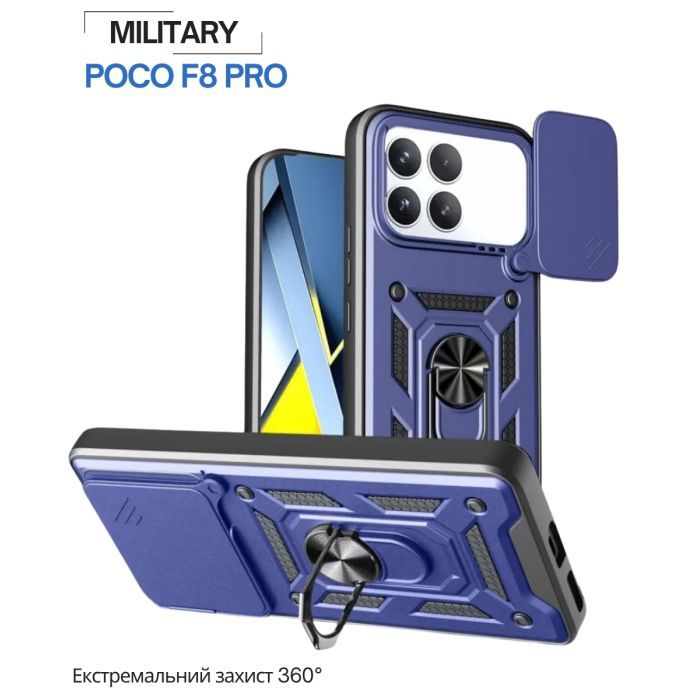 Чохол до мобільного телефона BeCover Military Poco F8 Pro Blue (715403) зображення 6
