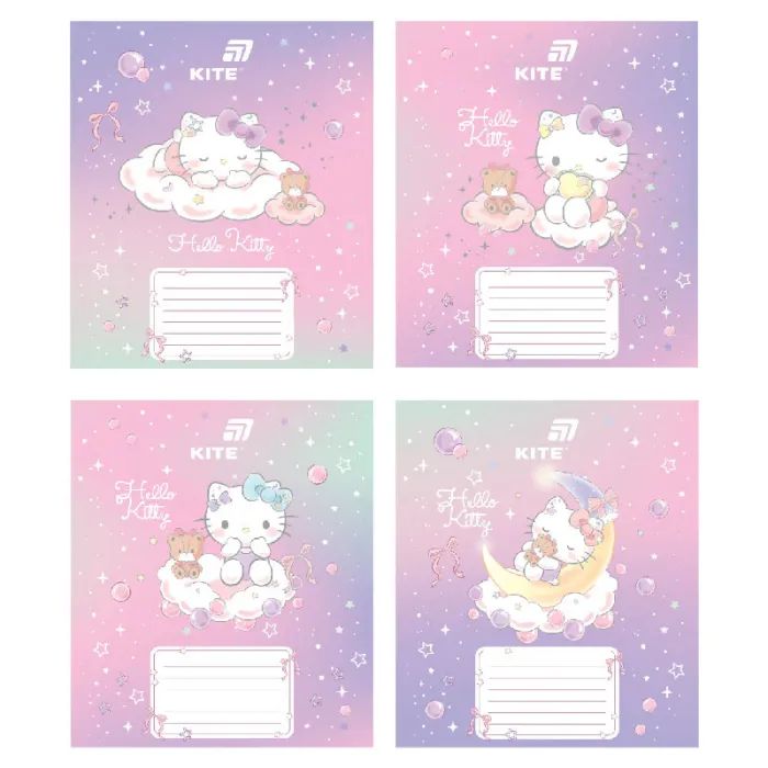 Тетрадь Kite Hello Kitty, 12 листов, косая линия (HK26-235-1)
