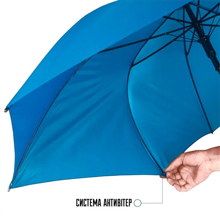 Зонт Perletti Reflecting тростина, з системою антивітер, чорна (P96014-01) изображение 6