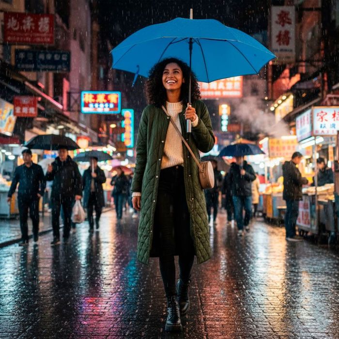 Зонт Perletti Reflecting тростина, з системою антивітер, чорна (P96014-01) изображение 8