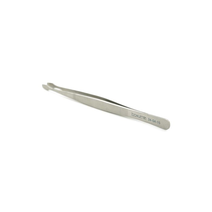 Пінцет Bakku плоский BAKU BA 34-SA-15 (BA-34-SA-15) зображення 2