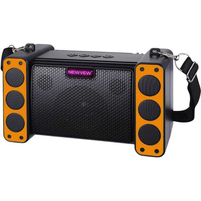 Акустическая система NEWVEW NV-9172 Solar Panel/BT/USB/TF/FM Black (NWVW-NV-9172-BK)