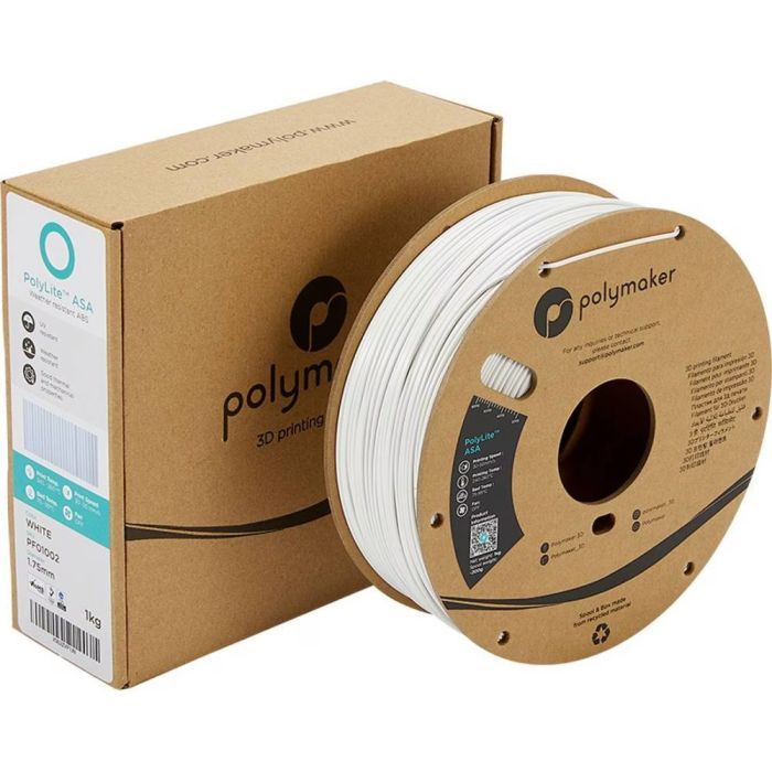 Пластик для 3D-принтера Polymaker ASA POLYLITE 1,75mm 1kg WHITE (PF01002) изображение 4