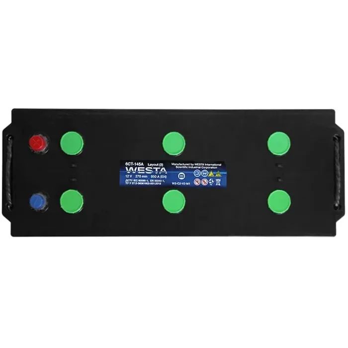 Аккумулятор автомобильный Westa 6CT-145 А (3) EFB (WEFB145) изображение 2