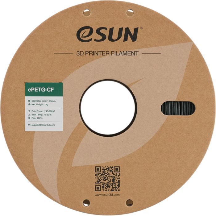 Пластик для 3D-принтера eSUN ePETG-CF 1,75mm 1kg BLACKISH GREEN (EPETG-CF-P175BG1) зображення 2