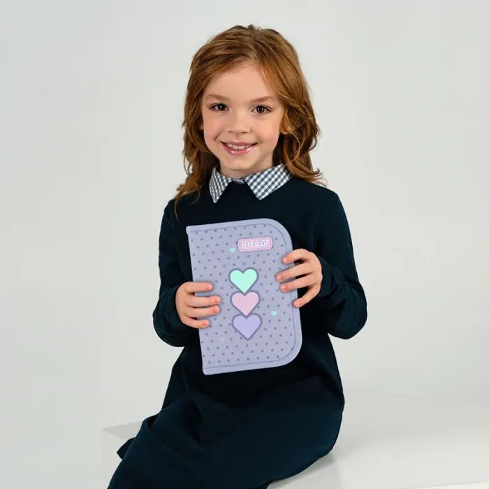 Пенал Kite Lovely 621 , без наповнення, 1 відділення, 1 відворот (K26-621-3) зображення 7