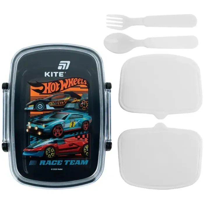 Ланч-бокс дитячий Kite Hot Wheels з наповненням 750 мл (HW26-181) зображення 5