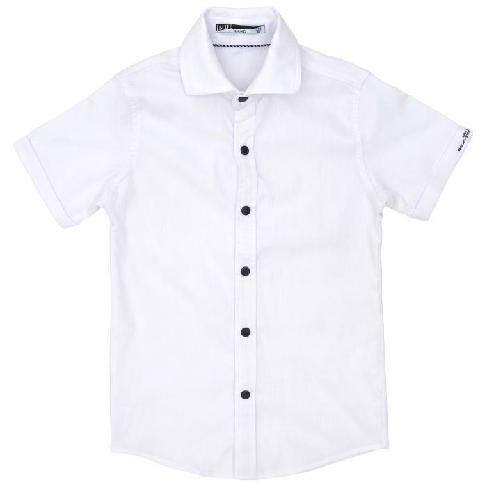 Рубашка детская Blueland с коротким рукавом (13911-116B-white)