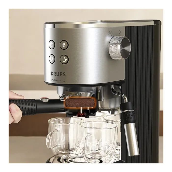 Рожковая кофеварка эспрессо Krups XP499EE0 изображение 10