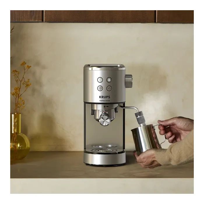 Рожковая кофеварка эспрессо Krups XP499EE0 изображение 11