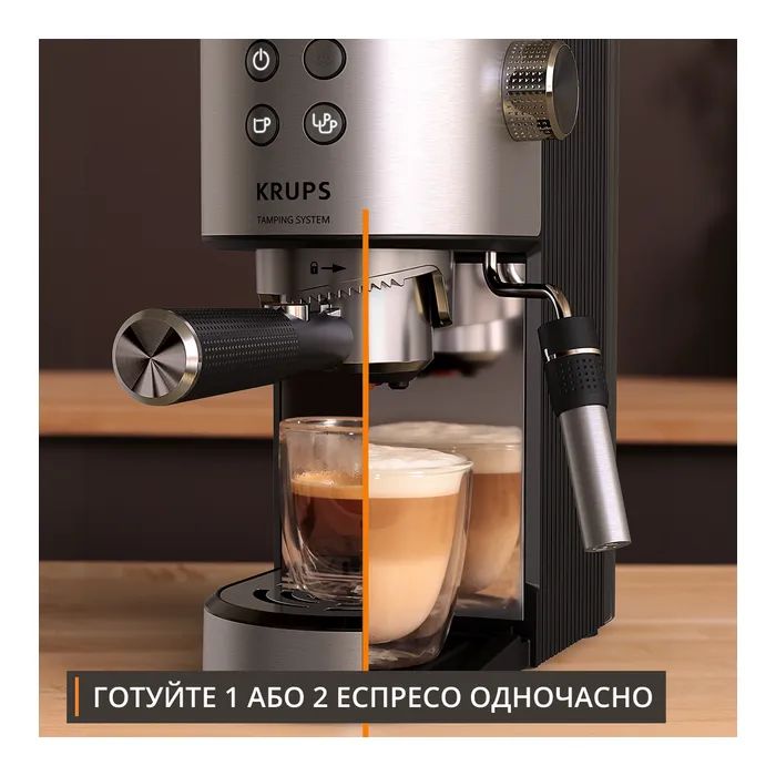 Рожковая кофеварка эспрессо Krups XP499EE0 изображение 3