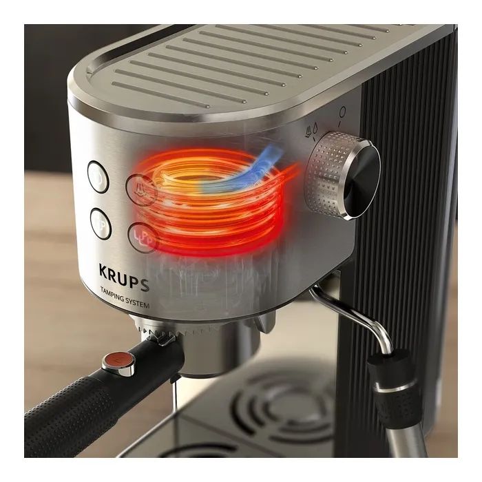 Рожковая кофеварка эспрессо Krups XP499EE0 изображение 9