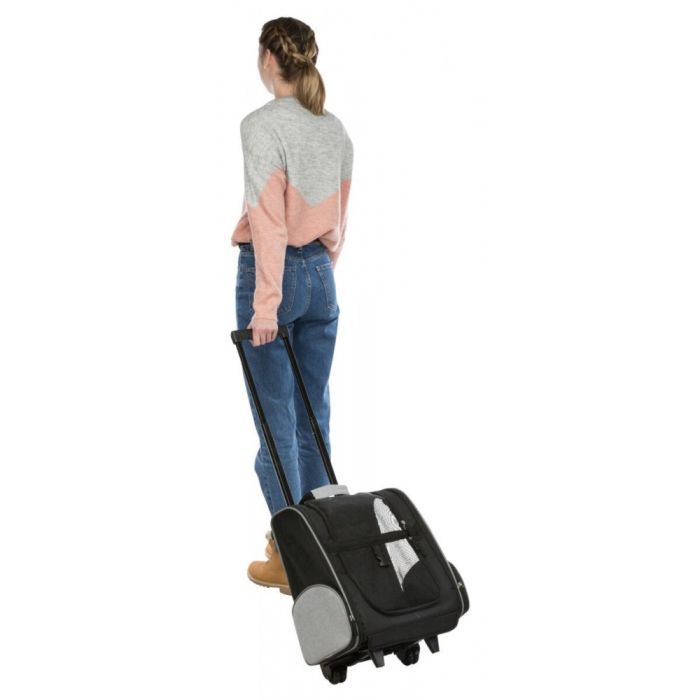 Переноска для тварин Trixie Trolley до 8 кг 32х45х25 см чорно-сіра (4011905028804) зображення 9