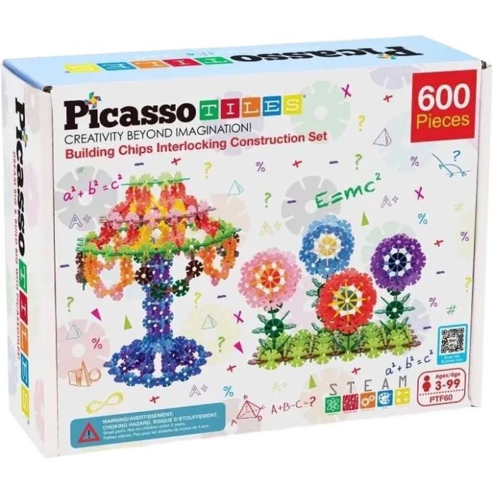 Конструктор Picasso Tiles 3D Construction Building Set 600 деталей (817338022693)