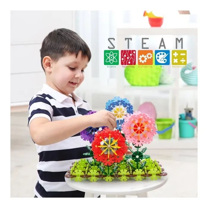 Конструктор Picasso Tiles 3D Construction Building Set 600 деталей (817338022693) изображение 3