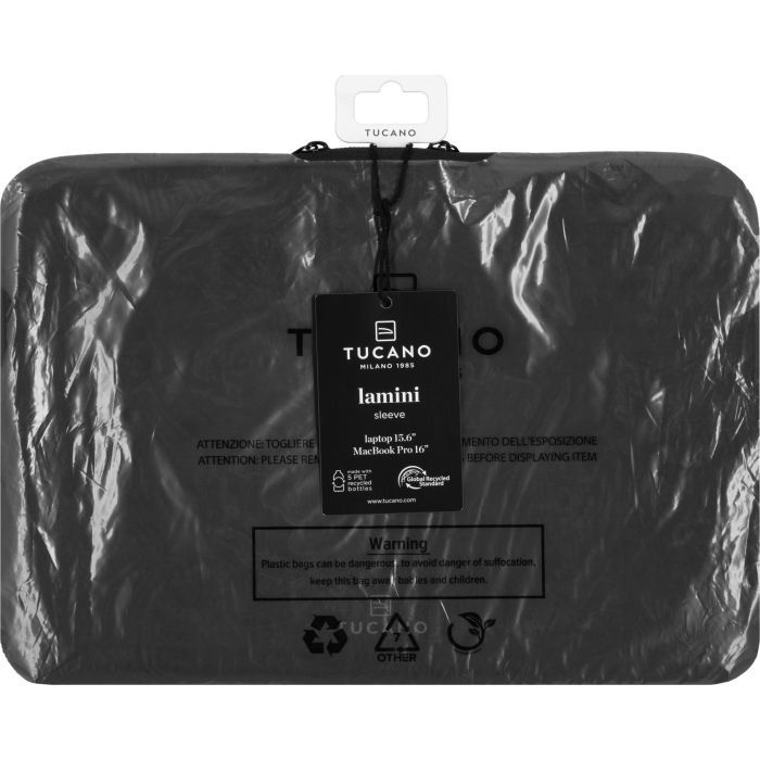 Чехол для ноутбука Tucano 15/16" Lamini, Black (BFLAMINI1516-BK) изображение 5