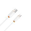 Дата кабель USB 2.0 AM to USB-C 1.0m 3A white XO (XO-CB-300UC-WH) изображение 3