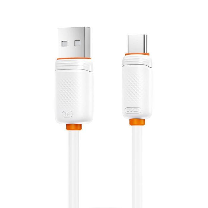 Дата кабель USB 2.0 AM to USB-C 1.0m 3A black XO (XO-CB-300UC-BK) изображение 4