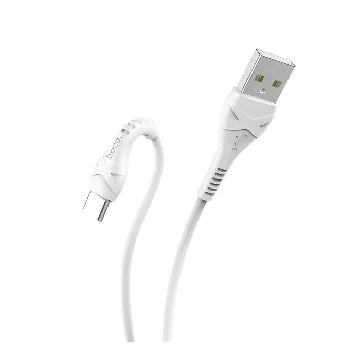 Дата кабель USB 2.0 AM to USB-C 1.0m 3A X37 white HOCO (6931474710512) изображение 2