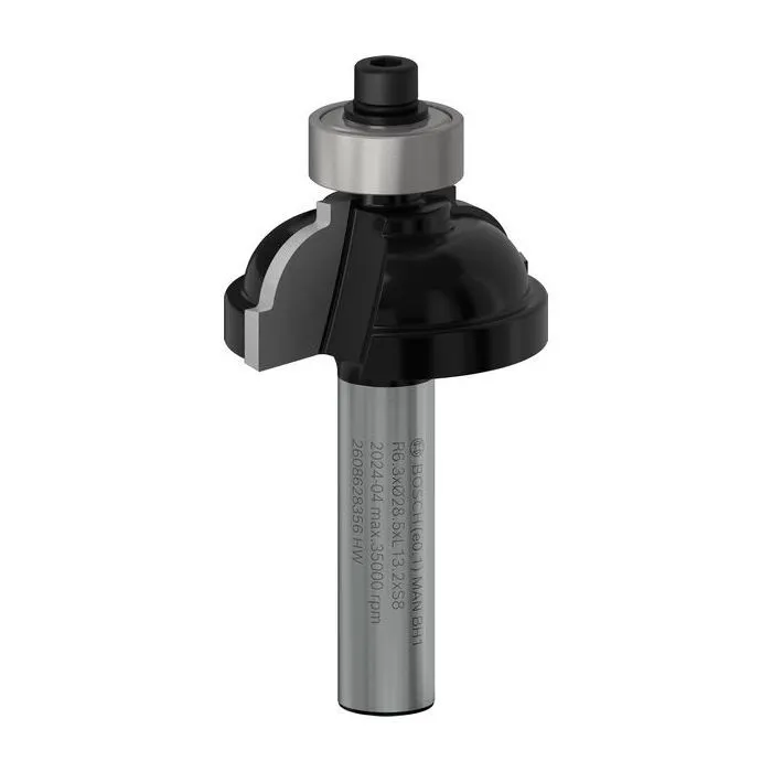 Фреза Bosch Professional, Std S8, профільна F, R6.3, D28.5, L13.2 (2.608.628.356)