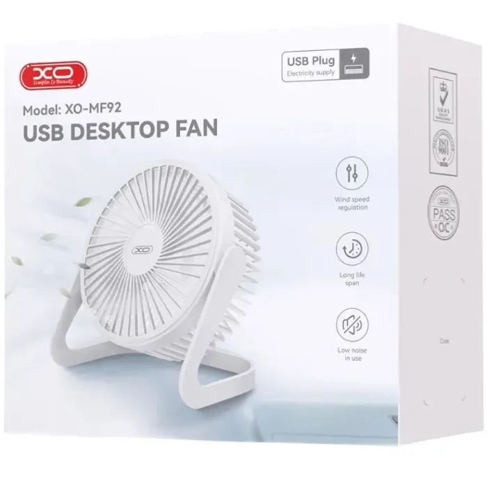 Вентилятор XO Air/fan accum XO 5 Вт MF92 white (MF92.white) изображение 2