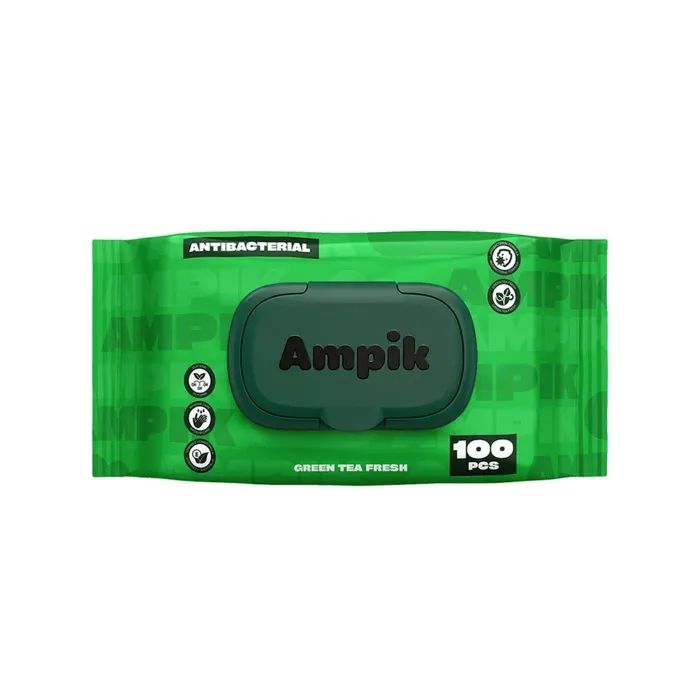 Вологі серветки Ampik Light Антибактеріальні 66 шт. (4850042980077)