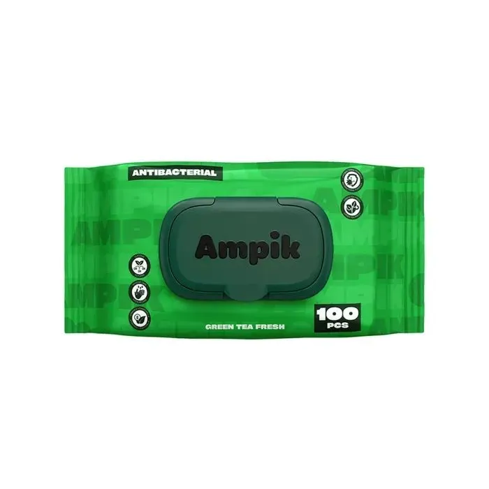 Вологі серветки Ampik Light Антибактеріальні 100 шт. (4850042980060)
