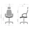 Офисное кресло Аклас Айдар, ANF, 1705B-26 Black-Gray (00179828) изображение 12