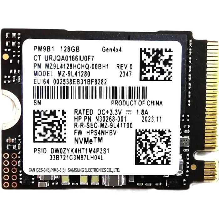 Накопитель SSD M.2 2230 128GB Samsung (MZ9L4128HCHQ-00BH1)