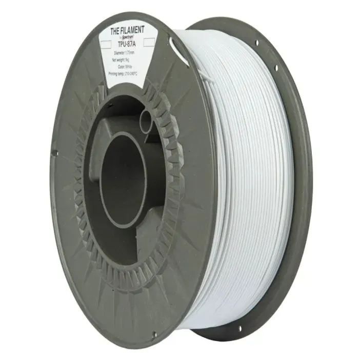 Пластик для 3D-принтера The Filament TPU-87A 1.75mm WHITE 1kg (TF-24127)