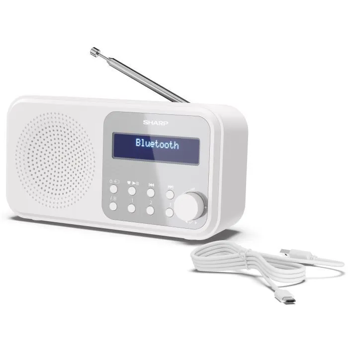 Портативний радіоприймач Sharp DR-P420 White (DR-P420WH) зображення 6