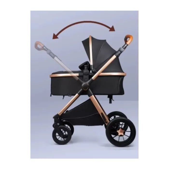 Коляска Kidilo 3в1 H2D (Black) (1111556) зображення 2