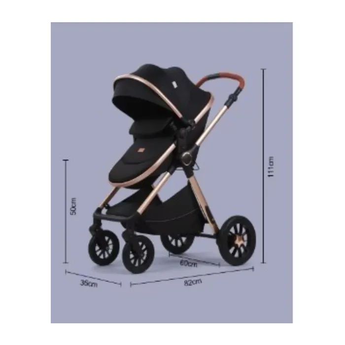 Коляска Kidilo 3в1 H2D (Black) (1111556) зображення 5