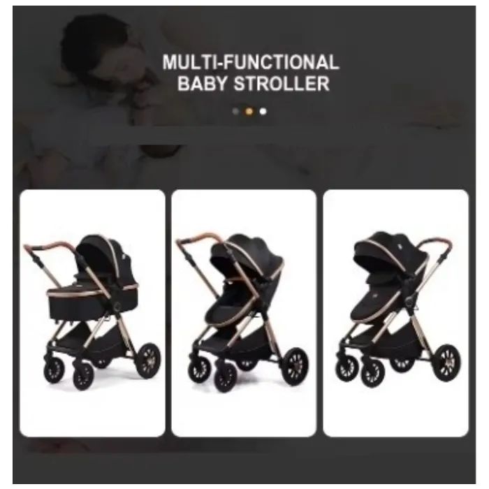 Коляска Kidilo 3в1 H2D (Black) (1111556) зображення 7