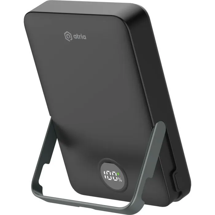 Батарея універсальна Atria 10000mAh, PD/20W, 15W Wireless MagSafe, Black (WPD-W57B) зображення 5