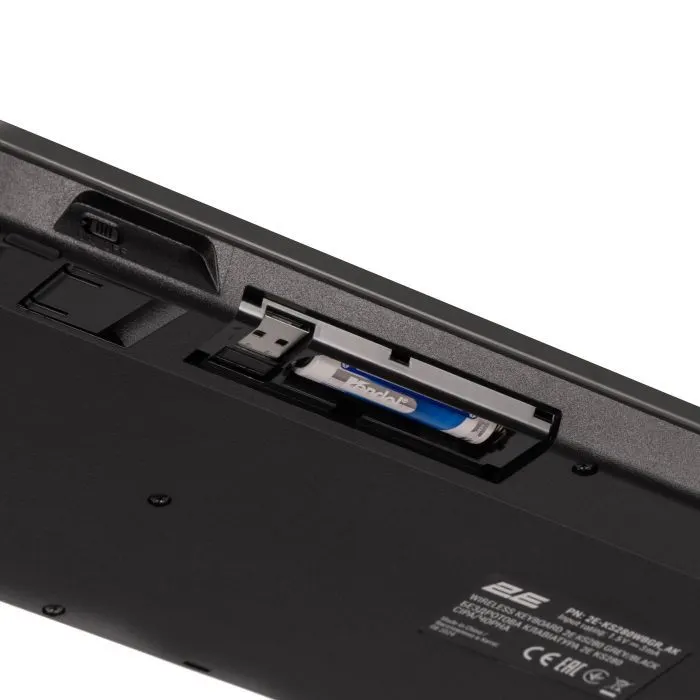 Клавиатура 2E KS280 Wireless Black/Gray (2E-KS280WBGR_AK) изображение 4