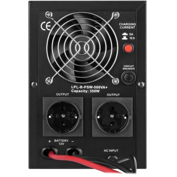 Источник бесперебойного питания LogicPower LPL-B-PSW-500VA+ ( 350W ) 12V (37709) изображение 2