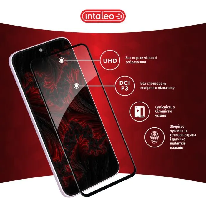 Скло захисне Intaleo Full Glue Samsung S23 FE Black (1283126575006) зображення 4