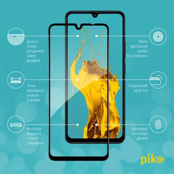 Скло захисне Piko Full Glue Xiaomi Redmi A4 Black (1283126613296) зображення 3