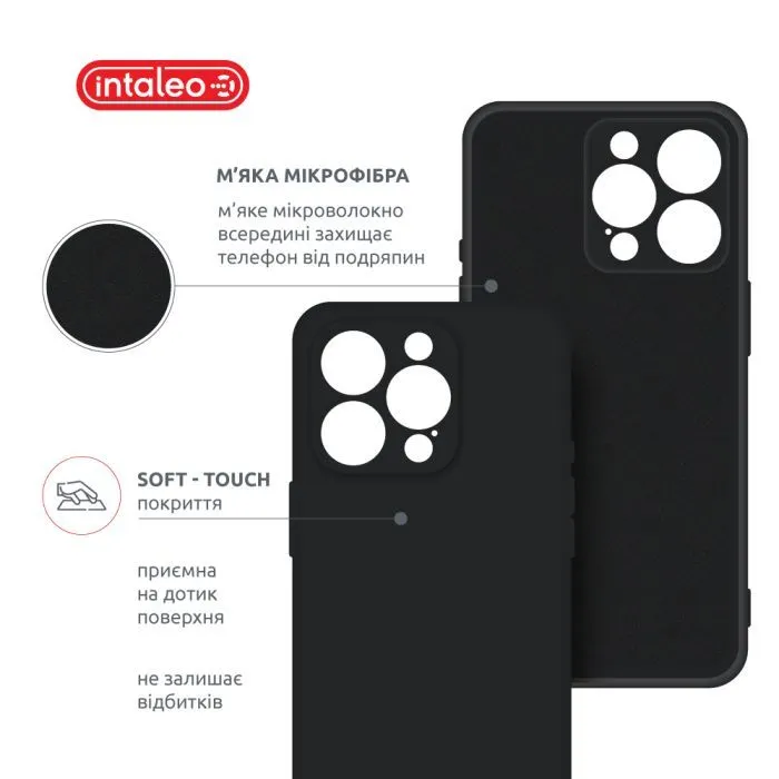 Чохол до мобільного телефона Intaleo SoftShell Apple iPhone 16 Pro Max Black (1283126609350) зображення 5