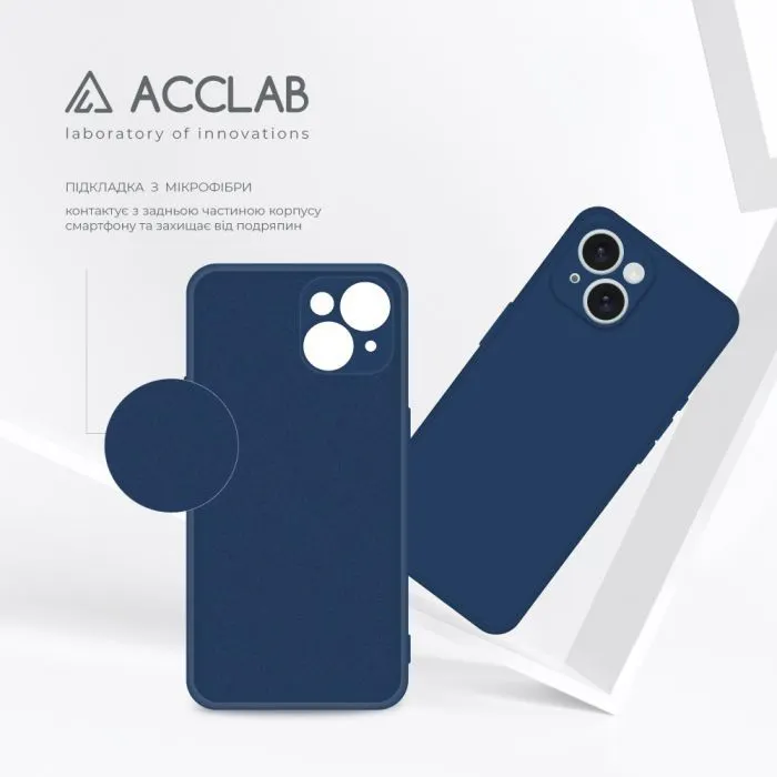 Чохол до мобільного телефона ACCLAB SoftShell Apple iPhone 15 Plus Light Blue (1283126586392) зображення 5