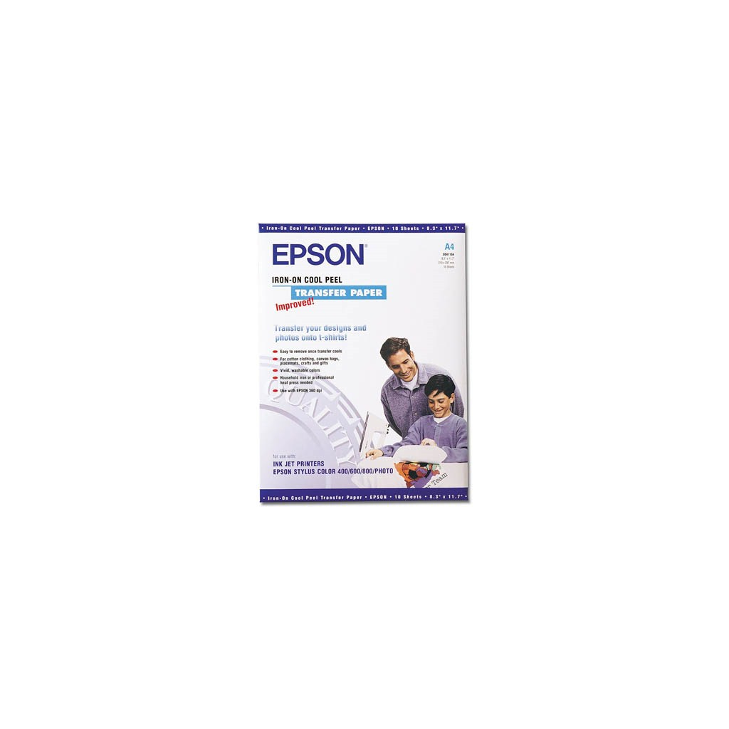 Папір Epson A4 Iron-On Cool Peel Transfer Paper (C13S041154)