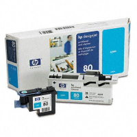 Печатающая головка HP №80 DesignJ1050/1055 cyan+Cleaner (C4821A)