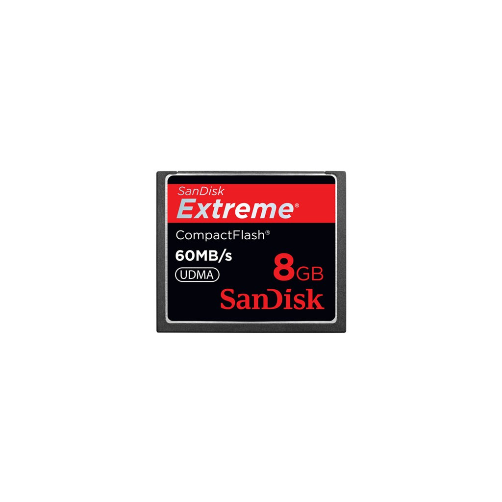 Карта памяти SanDisk 8Gb Compact Flash eXtreme (SDCFX-008G-X46)