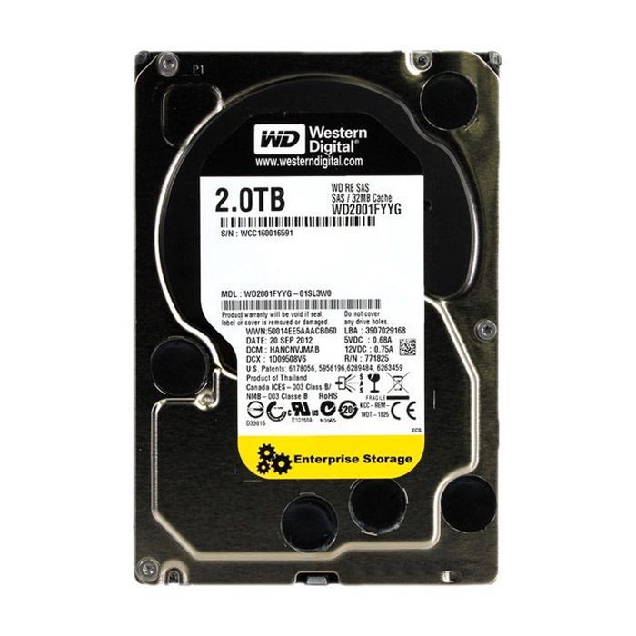 Жесткий диск для сервера 3.5" 2TB WD (WD2001FYYG)