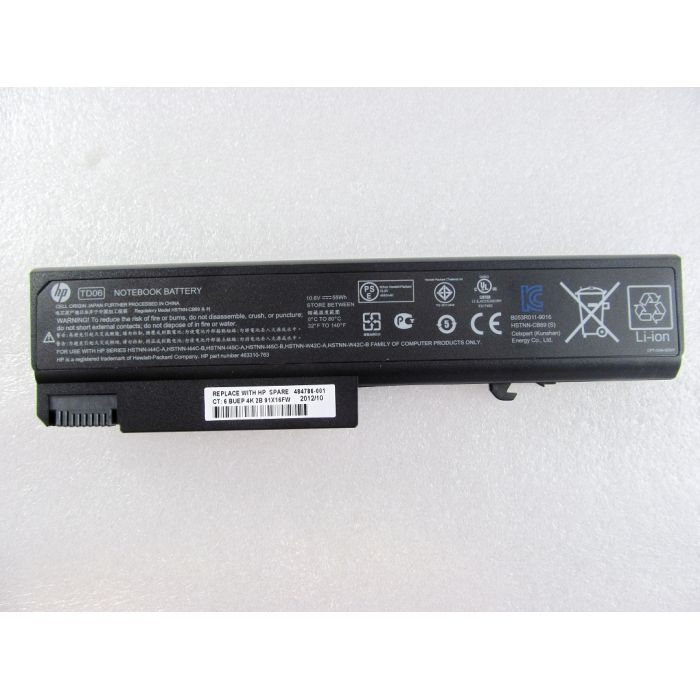 Аккумулятор для ноутбука HP ProBook 6530b HSTNN-UB69 55Wh (5100mAh) 6cell 10.8V Li-ion (A41748) изображение 2