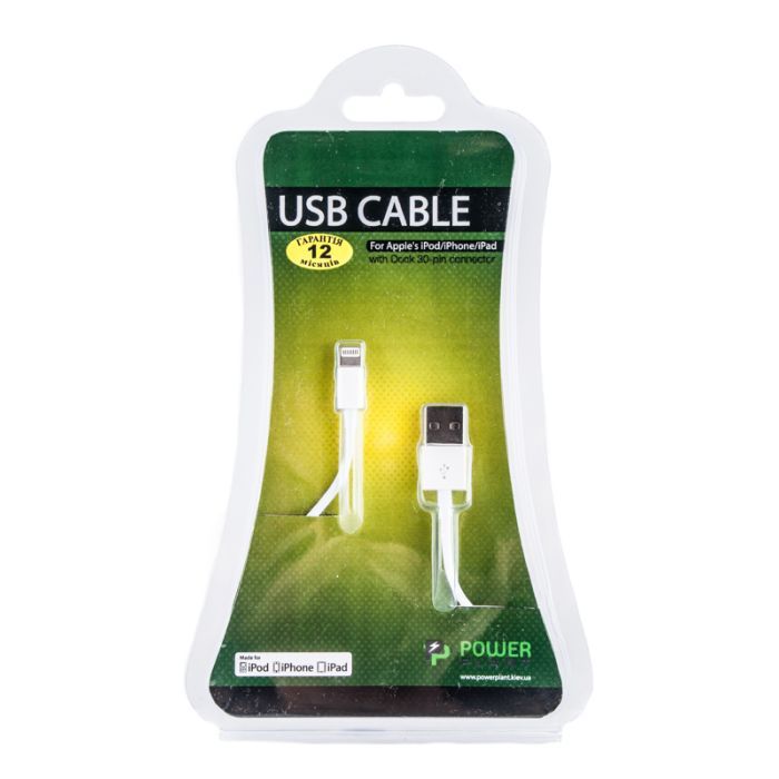 Дата кабель USB 2.0 AM to Lightning 1.0m PowerPlant (DV00DV4042)