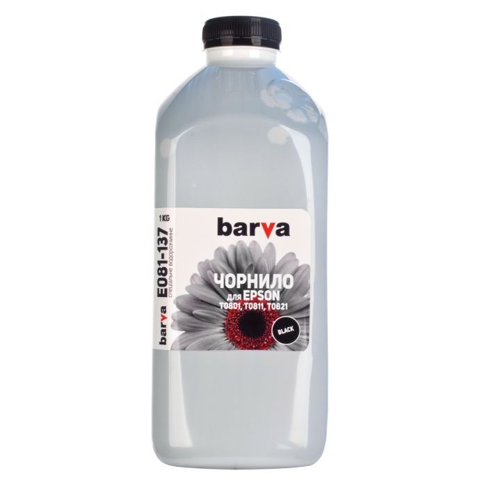 Чернила Barva EPSON T0811 BLACK 180г (E081-135)