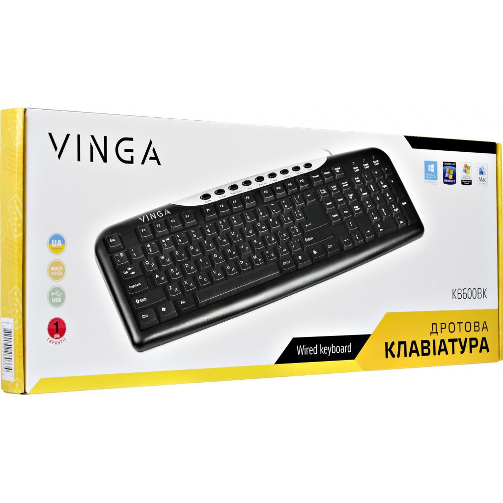 Клавиатура Vinga KB600BK изображение 9