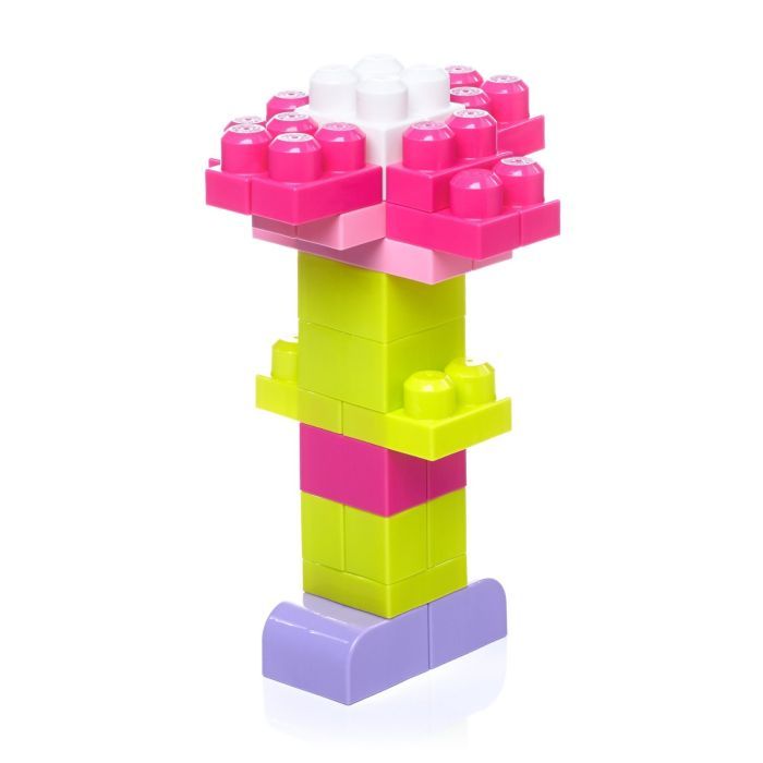 Конструктор Mega Bloks рожевий у мішку 60 деталей (DCH54) зображення 2